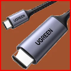 【在庫処分】ナイロン編み 1m Thunderbolt 4K@60Hz 変換ケーブル 3 HDMI C MacBook/Galaxy/Huawei/Surface Type USB Go/Chromebook/など対応 UGREEN