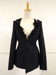 【新品未使用】Chika Kisada 25ss Embroidery Jacket チカキサダ ジャケット 刺繍 ブラック ストライプ