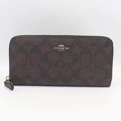 未使用品 コーチ シグネチャー ブラウン ゴールド金具 F59267 レディース長財布 OGH 2000000 NSK