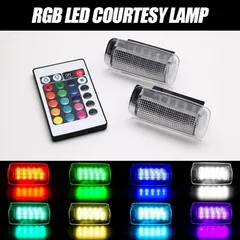 コンパクト発送 ZN6 86 ZC6 BRZ カラーチェンジ RGB LED カーテシランプ 交換式 左右セット トヨタ スバル FR-S SCION ウェルカムランプ カーテシランプ ドアランプ 足元照明のサムネイル