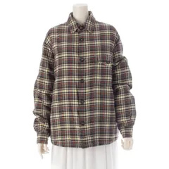 マルニ 21年 ウール昆 チェック柄 中綿 ジャケット ブルゾン イエロー×ブラウン 46【中古】のサムネイル
