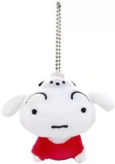 【中古】ぬいぐるみマスコット・ぬいぐるみバッジ 05.シロ(ポチャッコ) ぬいぐるみマスコット 「クレヨンしんちゃん×サンリオキャラクターズ」