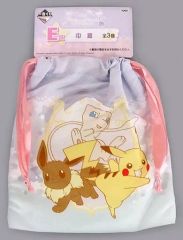 [중고] 가방 (캐릭터) 뮤 & 이브이 & 피카츄 건착 [이치 반 쿠지 Pikachu and Friends ~ 겨우 타임 ~] E상