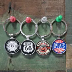 ROUTE66 バブルキーホルダー ルート66 キーリング アメリカン雑貨