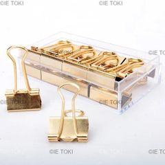 ゴールドメタルダイベイルクリップ、チケット収集、事務用品、ペーパークリップ、ペーパークリップ、バインダークリップ、アクセサリー