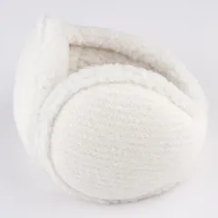 ☆ タイプC×アイボリー ☆ イヤーマフ naems0260 耳当て レディース 耳あて イヤーマフ イヤーウォーマー イヤーマフラー ボア 防寒 秋 冬 メンズ 男女兼用 通勤 通学 シンプル 無地 ふわふわ もこもこ 自転車 ウォーキング ギフト