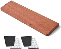 HD-GEAR ウッドパームレスト 木製 リストレスト キーボード用 滑り止め付属 高さ調節可能 Ｓサイズ 幅305mm(ローズウッド,  Ｓサイズ 幅305mm)