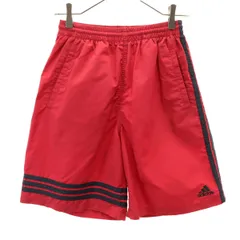 adidas アディダス オールド ショートパンツ L レッド メンズ 古着