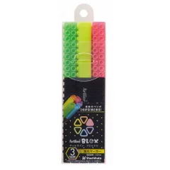 シヤチハタ BLOX 蛍光マーカー 3色セット KTX-600/3W （1点）