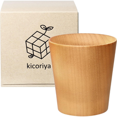 kicoriya コップ 木製 ギフト プレゼント タンブラー カップ 木 天然木 (ナツメの木)