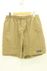 【中古】 patagonia メンズショートパンツ M BAGGIES SHORTS patagonia M ベージュ 肌色 無地 ロゴ