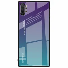 Galaxy Note10+ ケース SC-01M SCV45 ノート10プラス グラデーション ハイブリット ケース 【Color】 パープル・ブルー