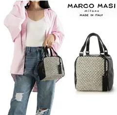 Marco Masi マルコマージ ミニハンドバッグ レザー ショルダー スクエア レディース イタリア製 牛革 本革 3541 肩掛けのサムネイル