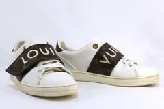 LOUISVUITTON ルイヴィトン フロントロー ライン スニーカー モノグラム ロゴ ホワイト ブラウン 36サイズ（約23cm） MS0198