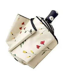 折りたたみ 傘 日傘 花柄 晴雨 兼用 UV カット ワンタッチ 自動開閉 軽量 遮光 コンパクト