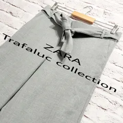 【リボン付き】ZARA Trafaluc collection レーヨン ワイドパンツ
