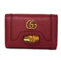 GUCCI グッチ ダイアナ バンブー 6連 キーホルダー ダブルG レッド GGマーモント ロッソアンコーラ キーケース 658636 17Q0T 6638