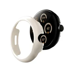 【在庫セール】Google Pixel Watch 3 対応 45mm 保護ケース 衝撃吸収 高耐久性 超薄型・高精度フィット ピクセルウォッチ用カバー (シルバー 45mm(3対応))