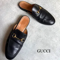 【美品】GUCCI グッチ ホースビットローファー 金金具 ブラック バブーシュ グッチ GUCCI ローファー ホースビット クラシックモデル レザー