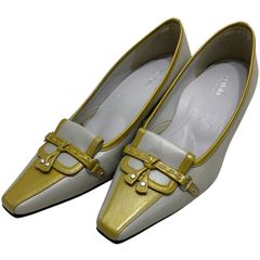 美品】リーガル (22.5) パンプス ラウンドトゥローヒール 本革