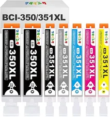 2023年最新】キャノン純正 bci-351の人気アイテム - メルカリ Canon PIXUS 350 351 インク 23個まとめ売り