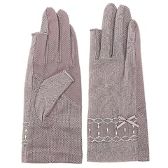 UV手袋 レディース ショート 指先無し スマホ対応 薄手 メッシュ 滑り止め付 紫外線対策 グローブ 蒸れない 涼しい シンプル za-002 6 フリー