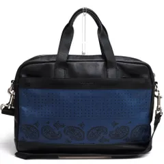 【極美品】COACH ハミルトン ポートフォリオ ビジネスバッグ ネイビー COACH - COACH コーチ 2WAYバッグ F11312 HAMILTON COMMUTER