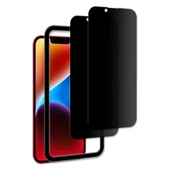 【2枚セットのぞき見防止】KPNS 日本素材製 覗き見防止 iPhone16e / iPhone14 / iPhone13 / iPhone 13 pro 用 ガラスフィルム 強化ガラス カバー 保護フィルム 0