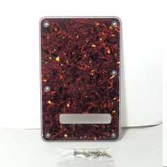 ストラトバックプレート トレモロカバー ブラウンべっ甲柄 6穴 ネジ付 新品