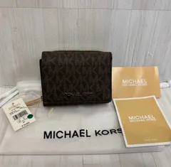 美品 マイケルコース 折財布 JET SET TRAVEL 三折 コンパクト ラウンドファスナー 35H9GTVZ5B