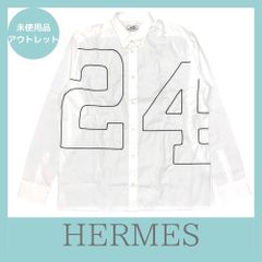 HERMES エルメス ホルターネック シースルー ノースリーブ シャツ S 