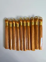 10本セットタッセルクリスマスつまみ細工オーナメントしめ縄ピアスチャームゴールド