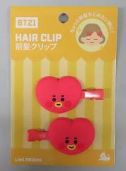 [Used] Accessory (Non-metal) TATA (V) Hair Clip (Bangs Clip) "BT21"