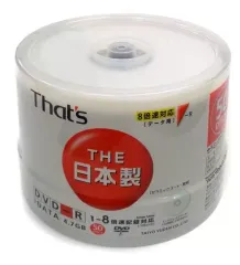太陽誘電 That&#39;s DR-47WTY50BA 4個セット Amazon.co.jp: 太陽誘電製 That's DVD-Rビデオ用 CPRM対応16倍速