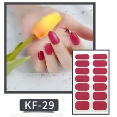 KF029 ネイルシール 貼るだけ ジェルネイル 3D時短簡単お手軽 セルフネイル マニキュア 張るだけ ウエディング 手用 夏デコシール 柄花フラワー蝶バラ星ボタニカル かわいい シンプル ブライダル シルバー ゴールド ホワイト グラデーション 単色★4