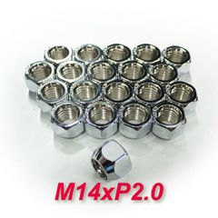21HEX M14 P2.0 20個 貫通メッキナット