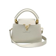 ルイヴィトン LOUIS VUITTON ハンドバッグ カプシーヌ MINI 2WAY ショルダーバッグ M24733 レザー ホワイト レディース