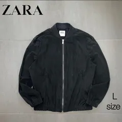 ZARA ジップアップ ジャケット ブルゾン スウィングトップ Lサイズ