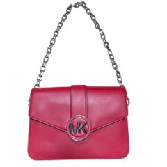 ◆中古品◆MICHAEL KORS マイケルコース バッグ ショルダーバッグ レッド系 赤 チェーン X77332NL