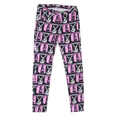 HYSTERIC GLAMOUR ヒステリックグラマー 1134AP01 × PLAYBOY プレイボーイ ロゴ 総柄 スキニー パンツ ピンク系 M【中古】のサムネイル