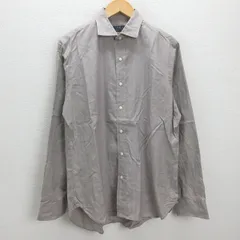G■ポロラルフローレン/POLORalphLoren 長袖シャツ/チェック柄【170/92A】茶系/men's/132【中古】■