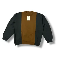 参考上代46200円 未使用品 stein 24AW CUPRO BI COLOR CREW NECK LS キュプラバイカラークルーネックスウェット トレーナー シュタイン ST.859 キャメル×チャコール S  99392A5のサムネイル