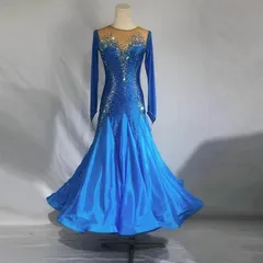 オーダーメイド ★色指定可 社交ダンス衣装　スタンダードドレス 高品質ドレス