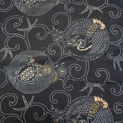 型染め 古布 タペストリー 型染め 古布 タペストリー