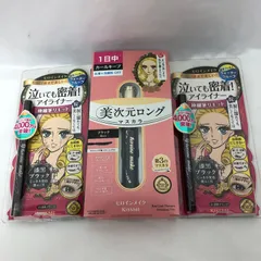 【新品】ヒロインメイク スムースリキッドアイライナー スーパーキープ01 漆黒ブラック ×２本 , ヒロインメイク リアルラッシュマスカラ アドバンストフィルム （01 ブラック）×１本 6633