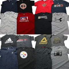 古着卸 まとめ売り スポーツブランドMIX 半袖Tシャツ 16枚セット (メンズ L ) アディダス リーボック 中古 古着 MZ9510