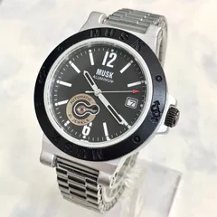 本物 MUSK ムスク 腕時計 クロノグラフ MM-2151 稼働品 電池交換済み