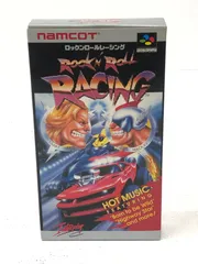 【スーパーファミコン】美品　ロックンロールレーシング　ハガキ・保証書付き Yahoo!オークション -「ロックンロールレーシング