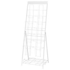 パンフレットスタンド 2列 マットホワイト DPS-72(MWH)