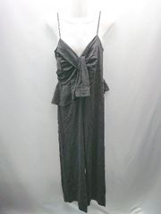 ◇ AURA アウラ 無地 シンプル デザインオシャレ オールインワン サイズ0 チャコールグレー レディース E 【1308290032602】